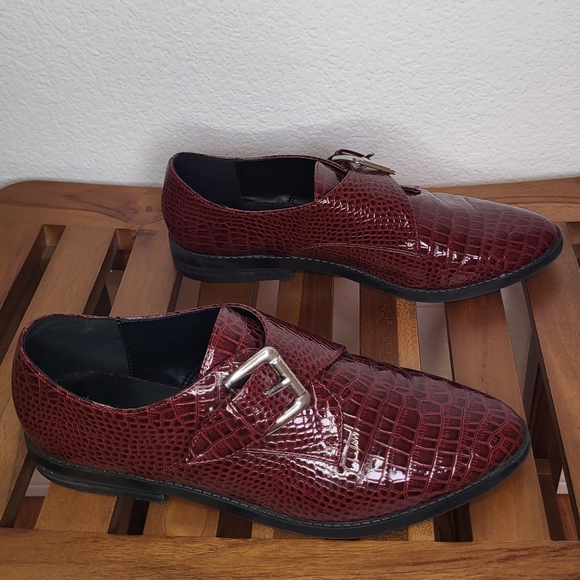 Aldo crocodile dress shoes with strape - Picture 2 of 5